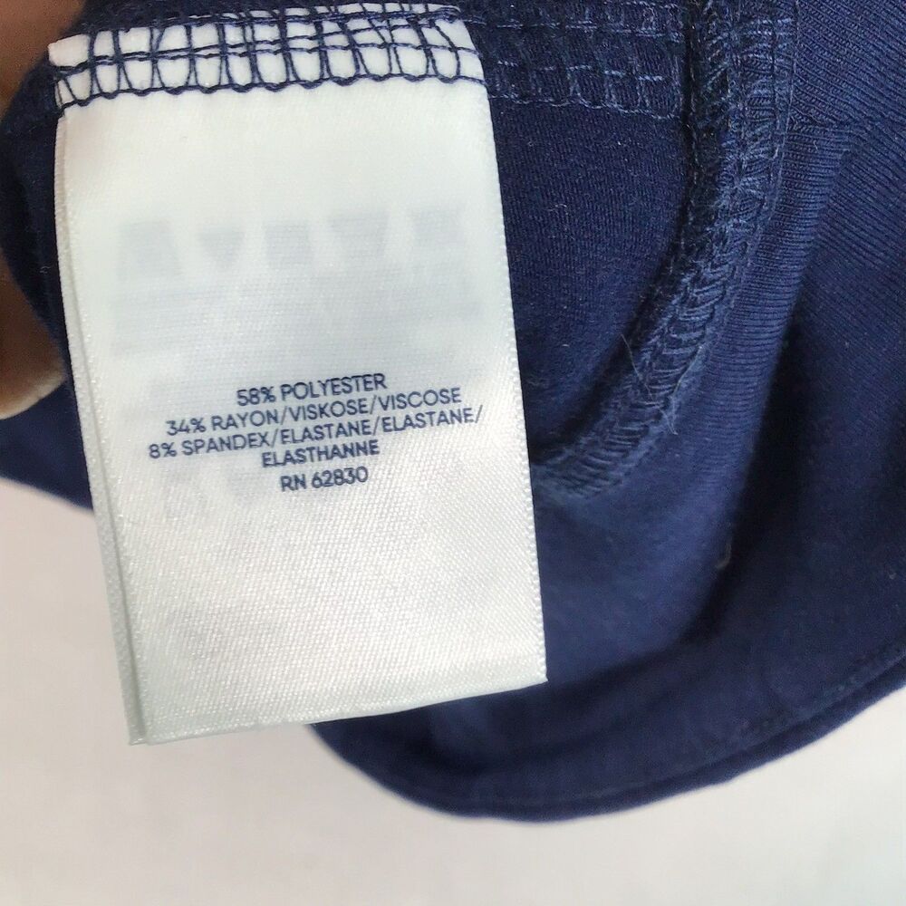 Lands' End Tunic Top Women's Medium 10-12 Navy Blue Long Sleeve Soft Loose Fit - Picture 9 of 12